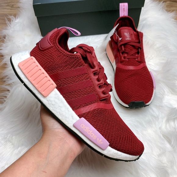 adidas Shoes - New Adidas NMD R1 Collegiate Burgundy Sneakers